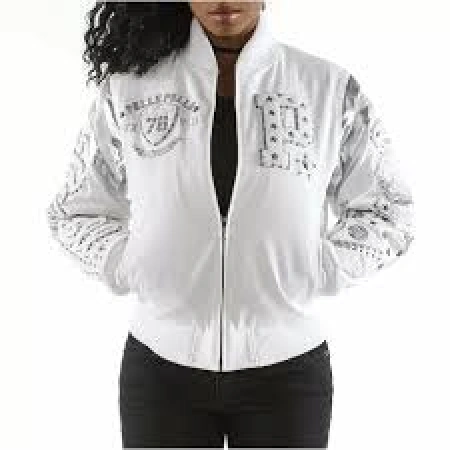 Pelle Pelle White Patches Varsity Jacket