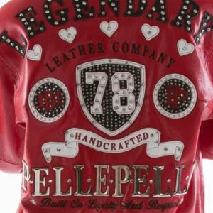 Pelle Pelle Bejeweled Leather Jacket