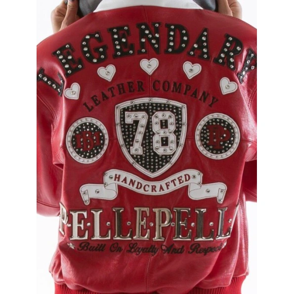 Pelle Pelle Bejeweled Leather Jacket