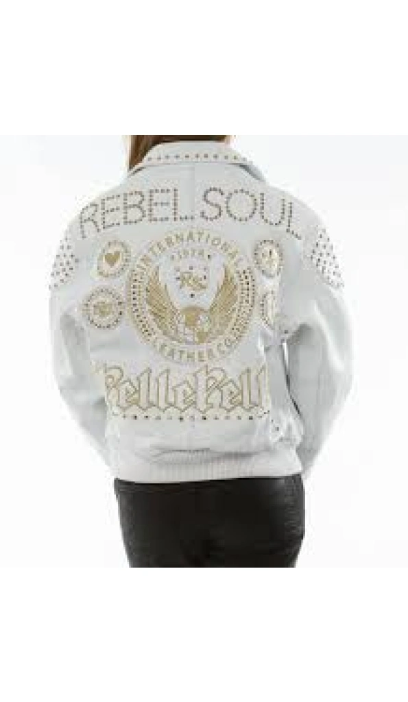 Pelle Pelle Rebel White Leather Jacket