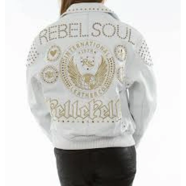 Pelle Pelle Rebel White Leather Jacket