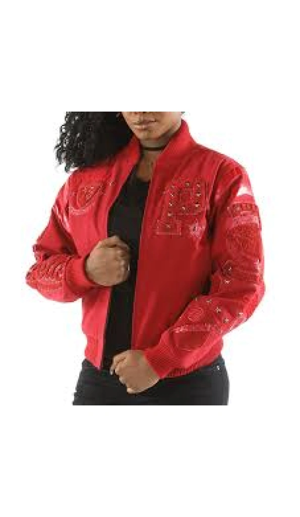 Pelle Pelle Red Varsity Jacket