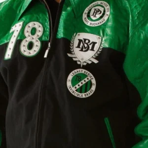 Pelle Pelle Original And True Green Varsity Jacket view 3