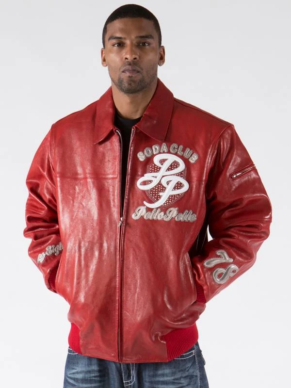 Pelle Pelle Red Motor City Leather Jacket | Soda Club Jacket