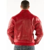 Pelle Pelle Men Red Plush Leather Jacket