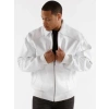 Pelle Pelle Men White Plush Leather Jacket