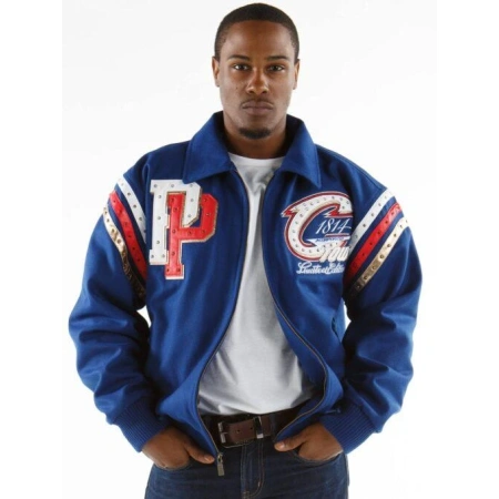 Pelle Pelle Blue Tribute Cleveland Wool Jacket