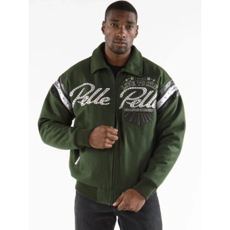 Pelle Pelle Live To Win Dark Green MB Jacket