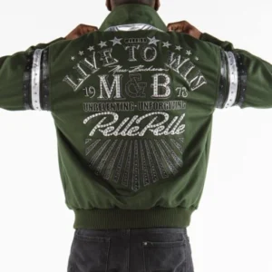 Pelle Pelle Live To Win Dark Green MB Jacket view 3