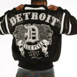 Pelle Pelle Men Black Detroit Wool Jacket view 3