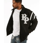 Pelle Pelle Men Black Detroit Wool Jacket