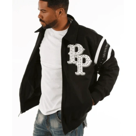 Pelle Pelle Men Black Detroit Wool Jacket