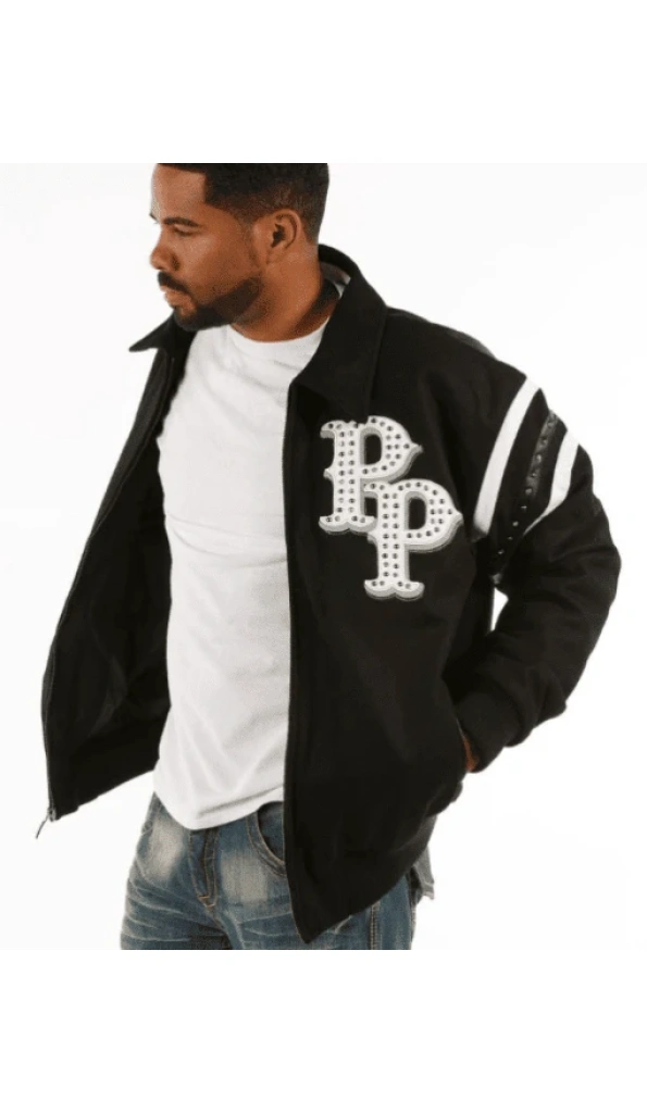 Pelle Pelle Men Black Detroit Wool Jacket