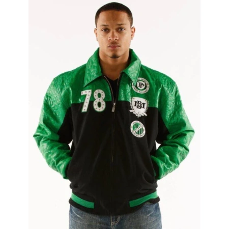 Pelle Pelle Original And True Green Varsity Jacket