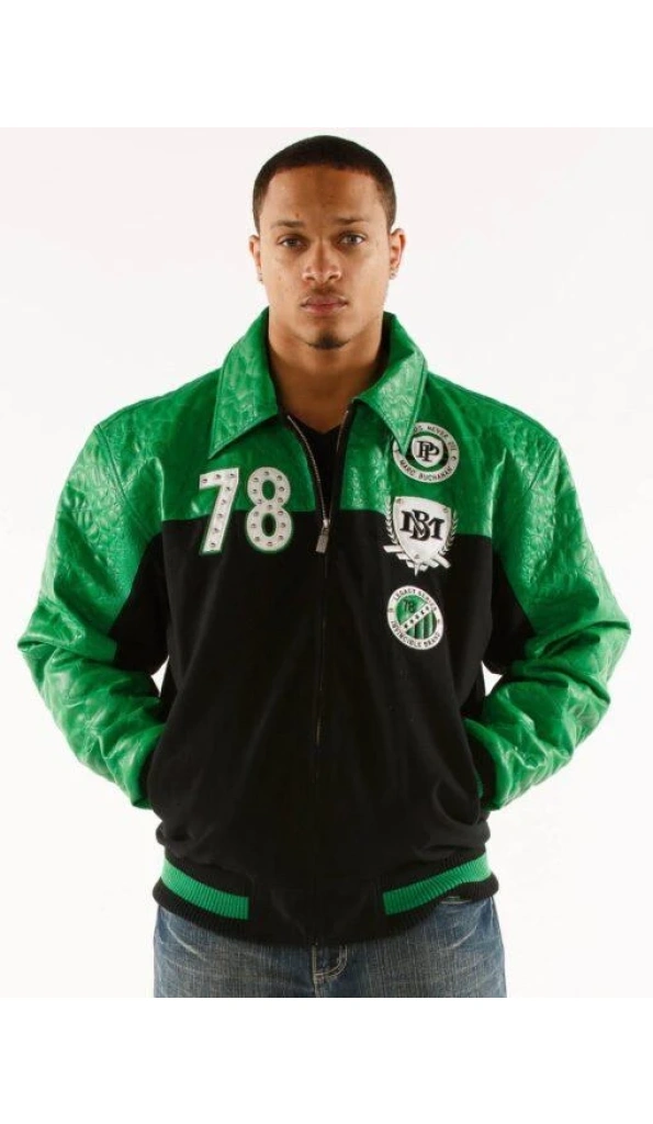 Pelle Pelle Original And True Green Varsity Jacket