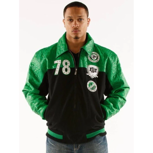 Pelle Pelle Original And True Green Varsity Jacket