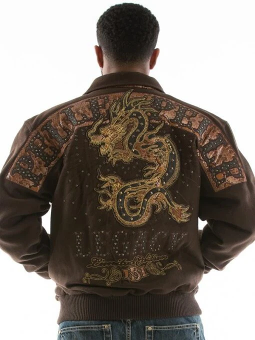 Pelle Pelle Dragon Brown MB Wool Jacket view 2