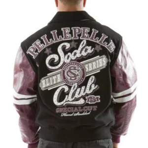 Pelle Pelle Plum Black Soda Club MB Jacket view 2