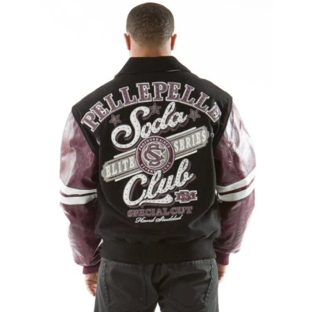 Pelle Pelle Plum Black Soda Club MB Jacket