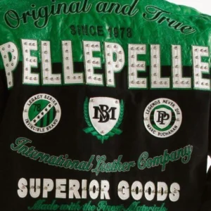 Pelle Pelle Original And True Green Varsity Jacket view 4