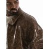 Pelle Pelle Python Print Shiny Brown Jacket