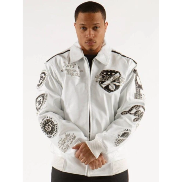 Pelle Pelle Legacy Series White Leather Jacket