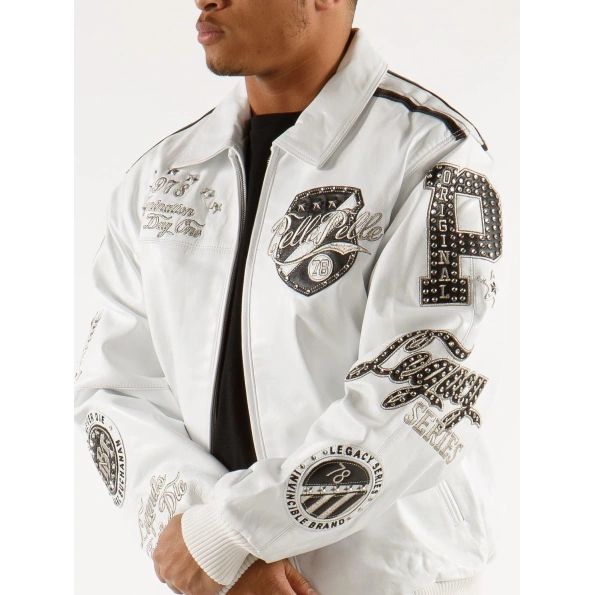 Pelle Pelle Legacy Series White Leather Jacket