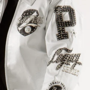 Pelle Pelle Legacy Series White Leather Jacket view 4