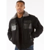 Pelle Pelle Black Gator Studs Wool Jacket