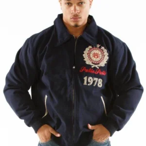 Pelle Pelle American 1978 Navy Blue Wool Jacket