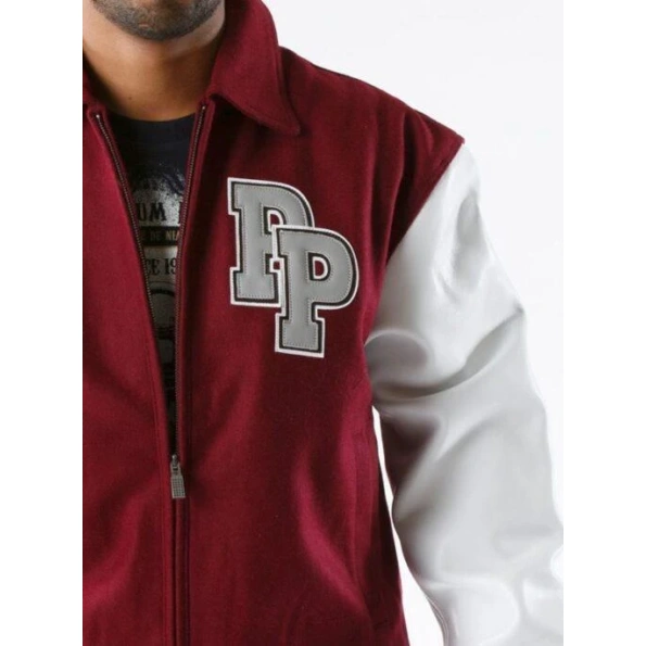 Pelle Pelle World Famous Maroon Wool Jacket