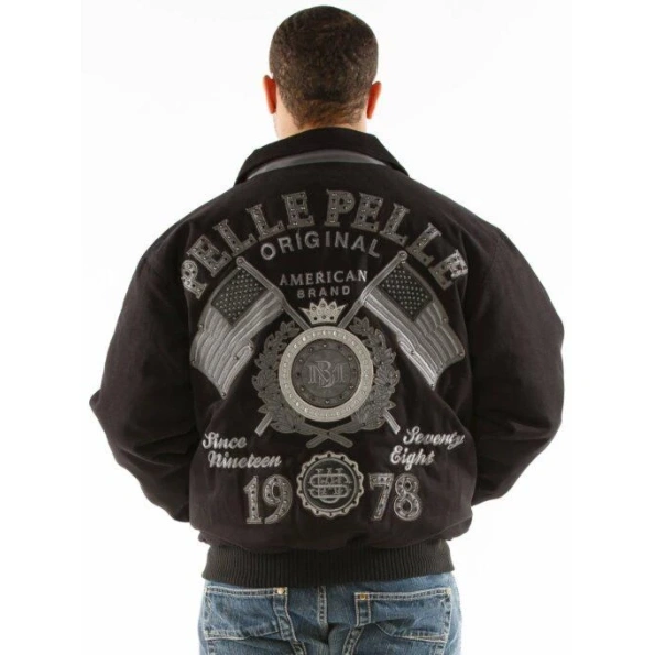 Pelle Pelle American 1978 Black MB Wool Jacket