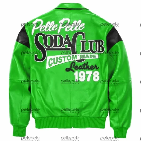 Pelle Pelle Green Soda Club Leather Jacket