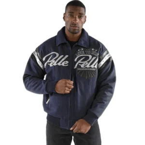 PELLE PELLE LIVE TO WIN NAVY BLUE JACKET