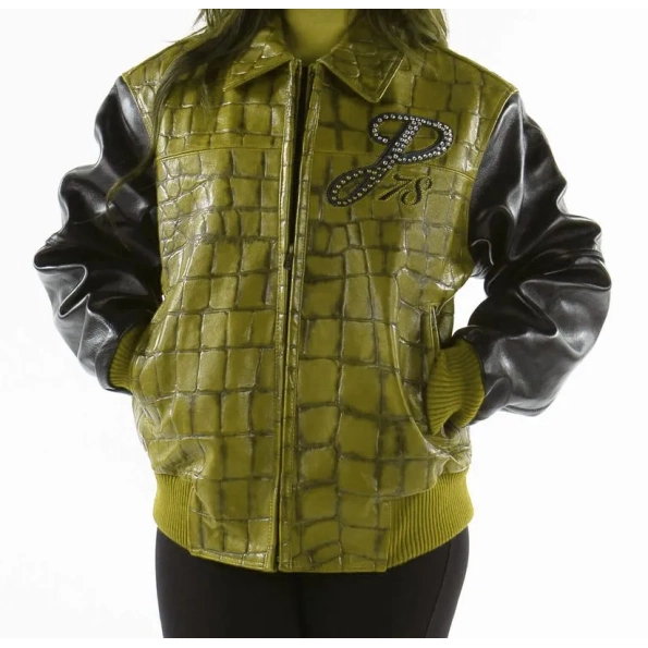 PELLE PELLE OLIVE EXOTIC LEATHER JACKET