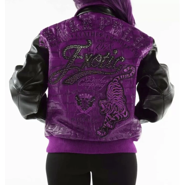 PELLE PELLE PURPLE EXOTIC LEATHER JACKET view 2