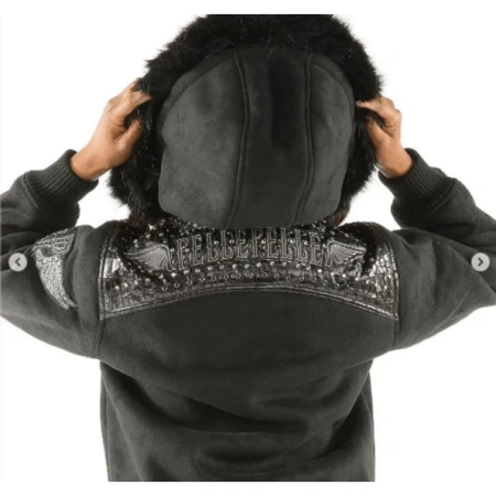 Pelle Pelle Fur Collar Hoodie