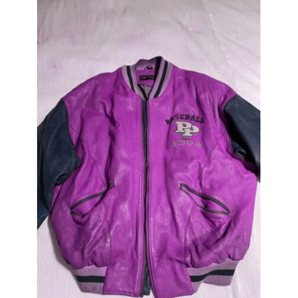 PELLE PELLE AUTHENTIC PURPLE LEATHER JACKET