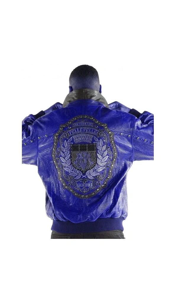 PELLE PELLE BLUE MB LEATHER JACKET