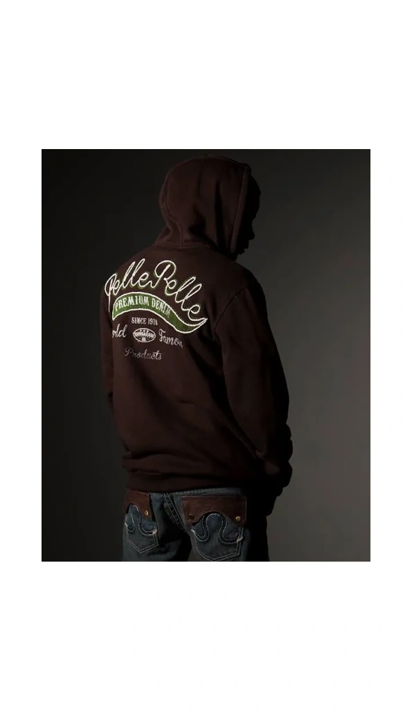 Pelle Pelle Men World Famous Brown Hoodie