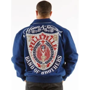 PELLE PELLE HONOR AND GLOW BLUE WOOL JACKET view 2