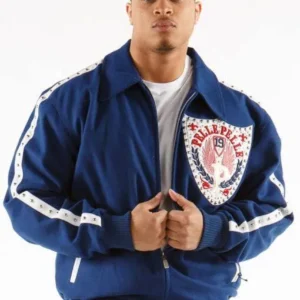 Pelle Pelle Blue Band Of Brothers MB Jacket | Wool Jacket