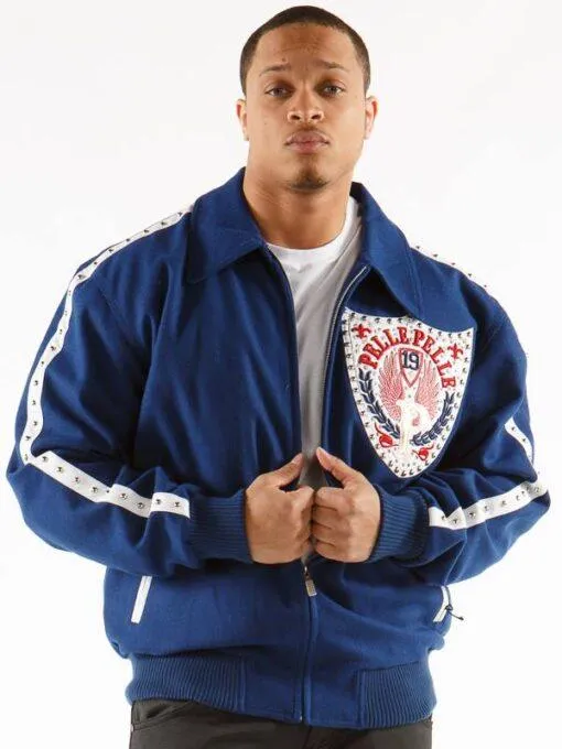 Pelle Pelle Blue Band Of Brothers MB Jacket | Wool Jacket