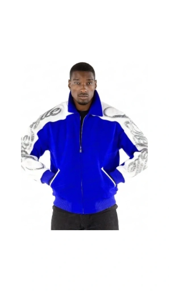 Pelle Pelle Men Scripted Royal Wool Jacket | Zipper Jacket