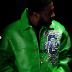 PELLE PELLE CHITOWN GREEN LEATHER JACKET view 2