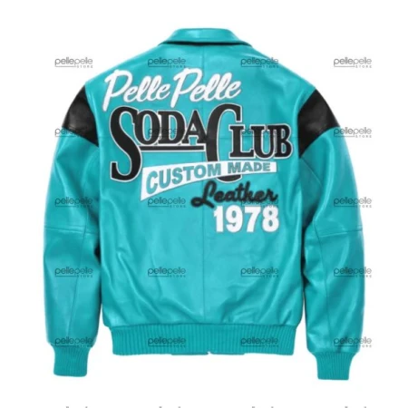 Pelle Pelle Blue Soda Club Leather Jacket