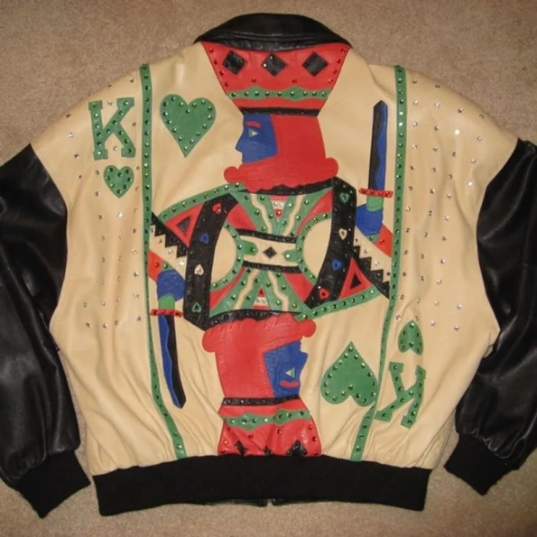 Pelle Pelle Cream Studded Leather Jacket view 2