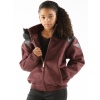 Pelle Pelle Kids Maroon Wings Hood Jacket