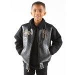 Pelle Pelle Encrusted Black Leather Jacket