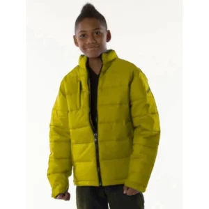 PELLE PELLE PUFFER YELLOW LEATHER JACKET view 1